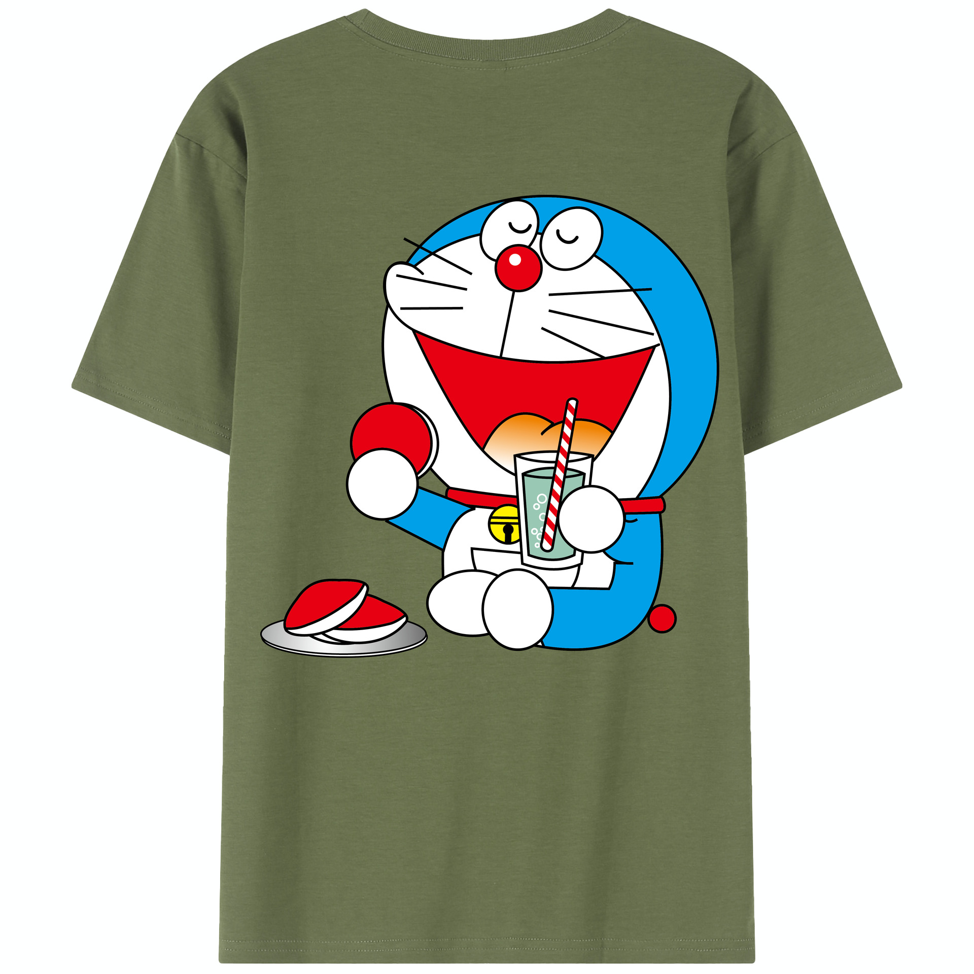 （画像用） ドラえもん Doraemon 綿100％半袖Tシャツ（背面プリント）